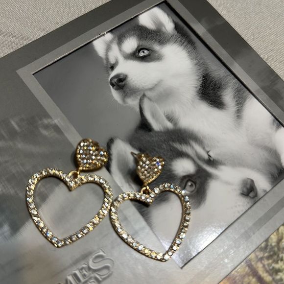 Jewelry - Free w/purchase heart earrings
